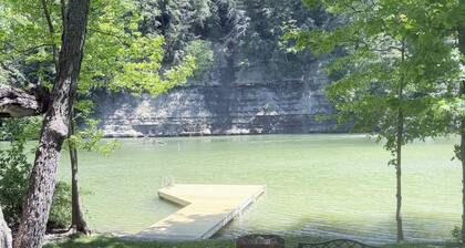 2-bedroom lakefront cottage on Rushford Lake with private dock.