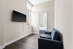 1 bedroom, iron/ironing board, bed sheets