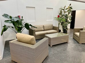 Sitteområde i lobbyen