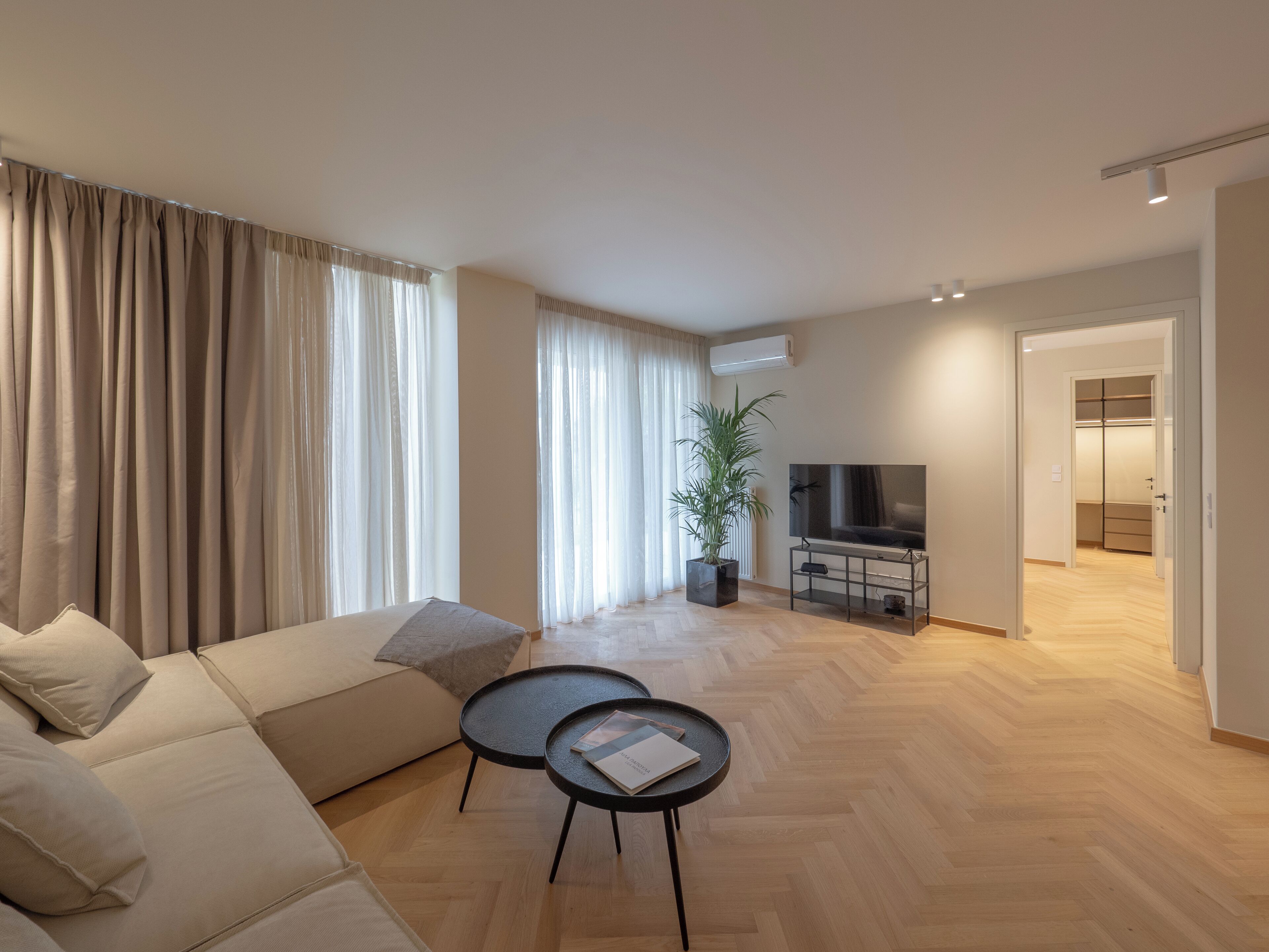 Premium Apartment | Living area | 42-inch Smart TV with satellite channels, Netflix, streaming services