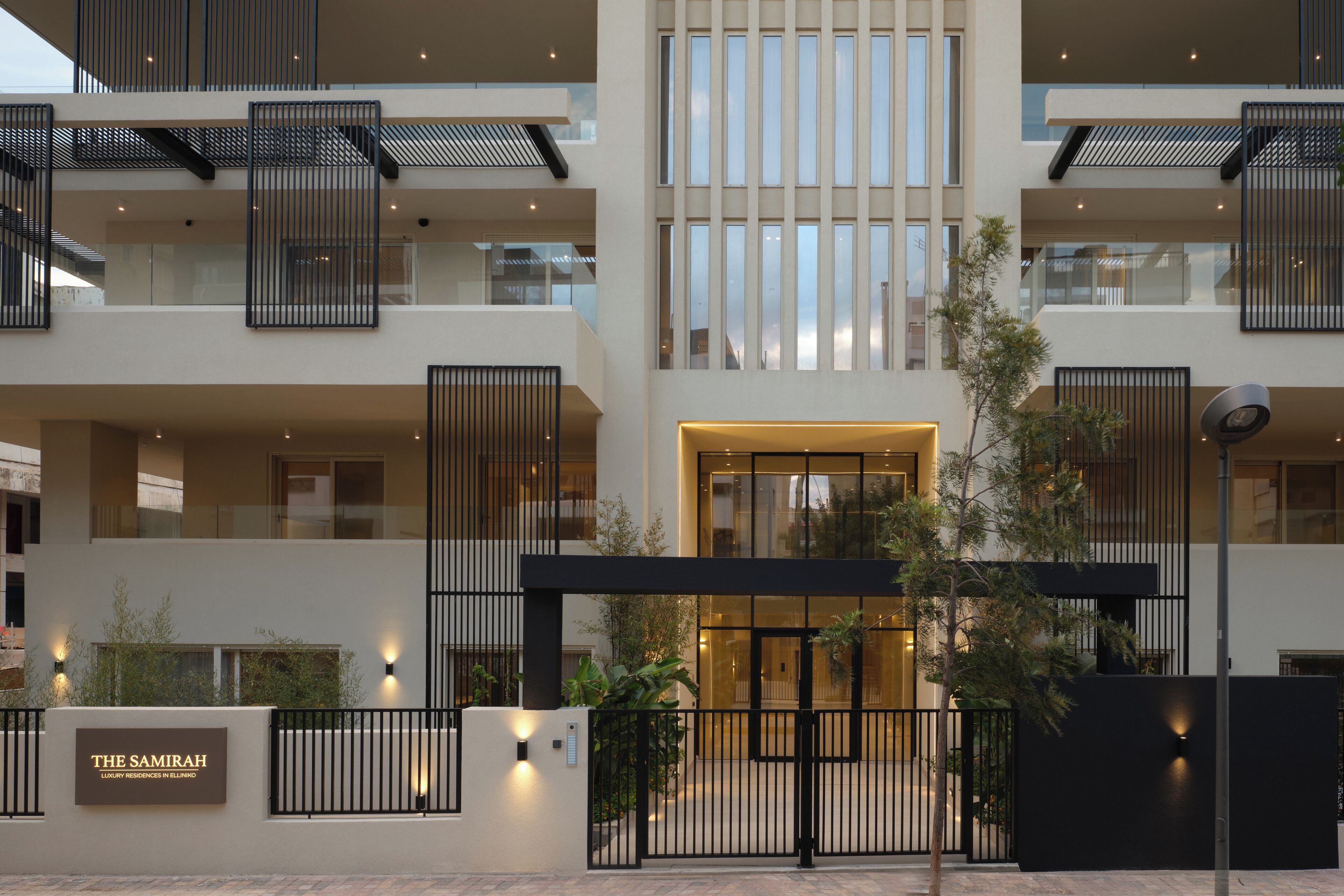 Front of property – evening/night