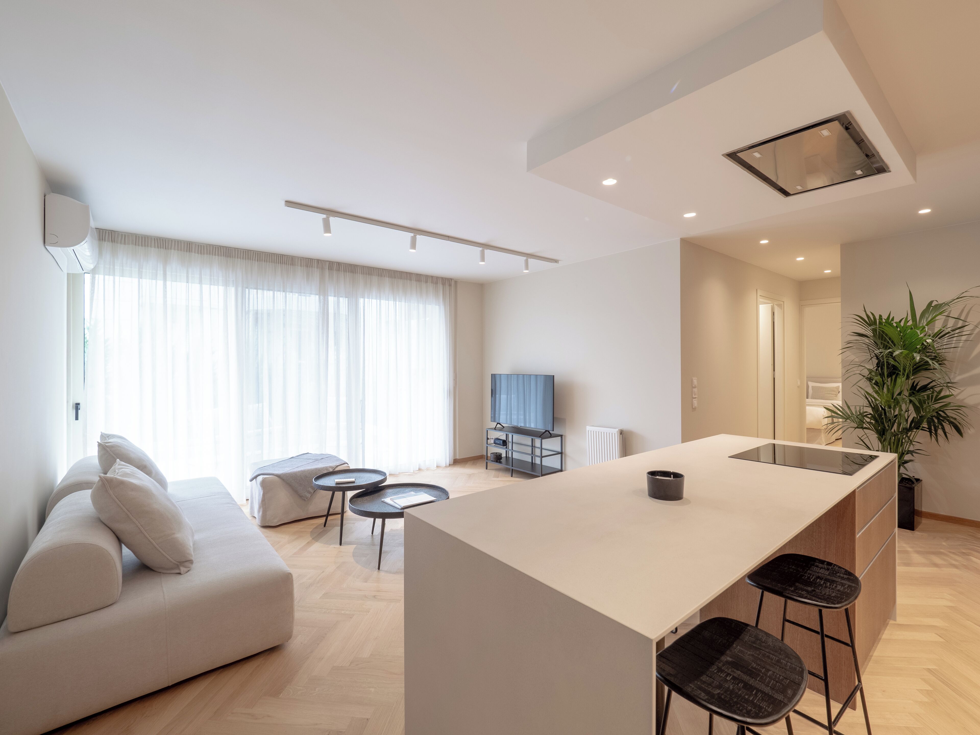 Superior Apartment | Living area | 42-inch Smart TV with satellite channels, Netflix, streaming services