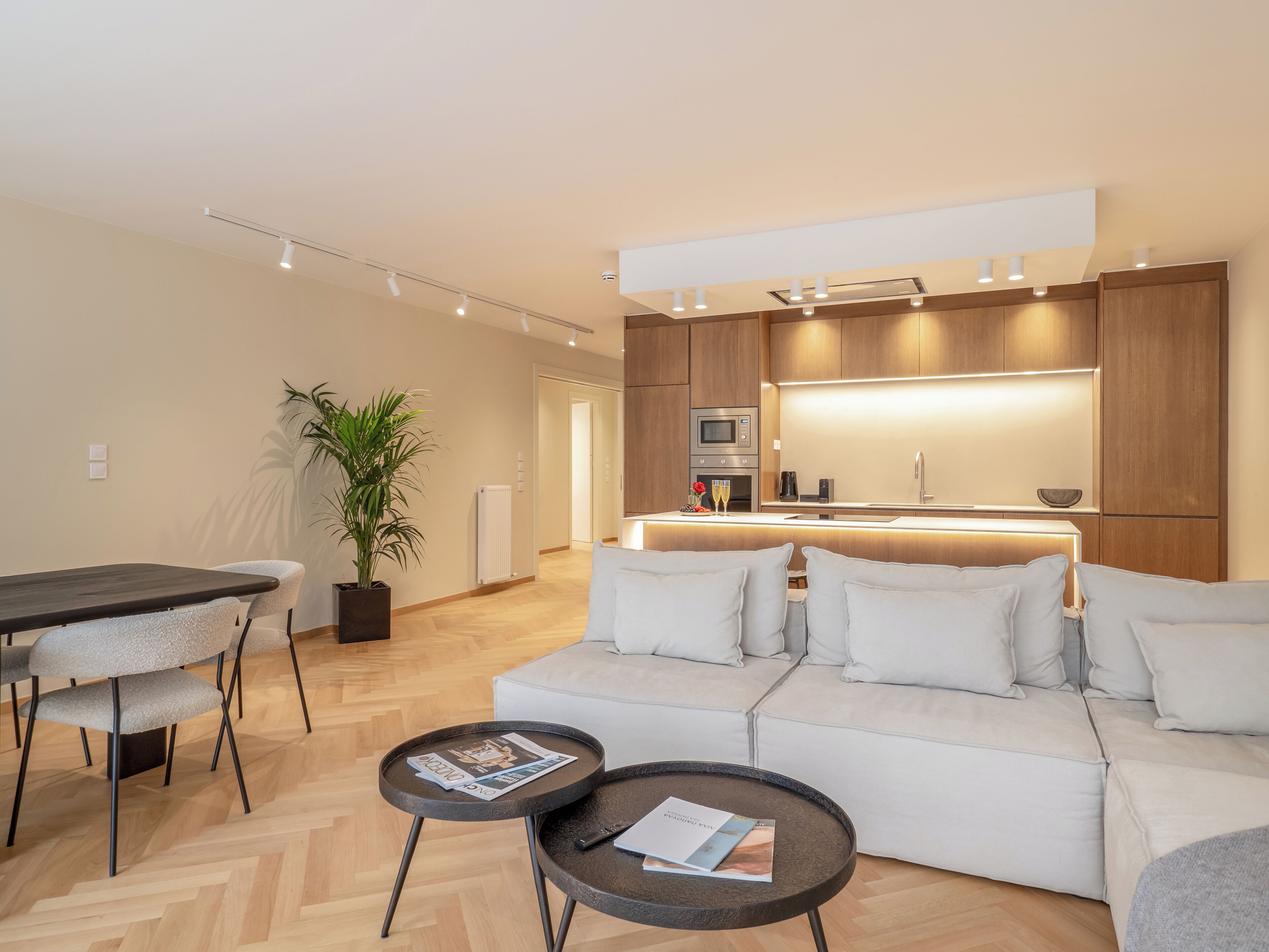 Superior Apartment | Living area | 42-inch Smart TV with satellite channels, Netflix, streaming services