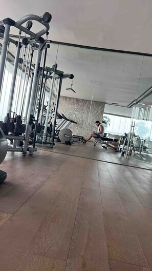 Fitness facility - Apartment in Torre Península, Veracruz (Mar del rio) - private beach - (Playas del Conchal)