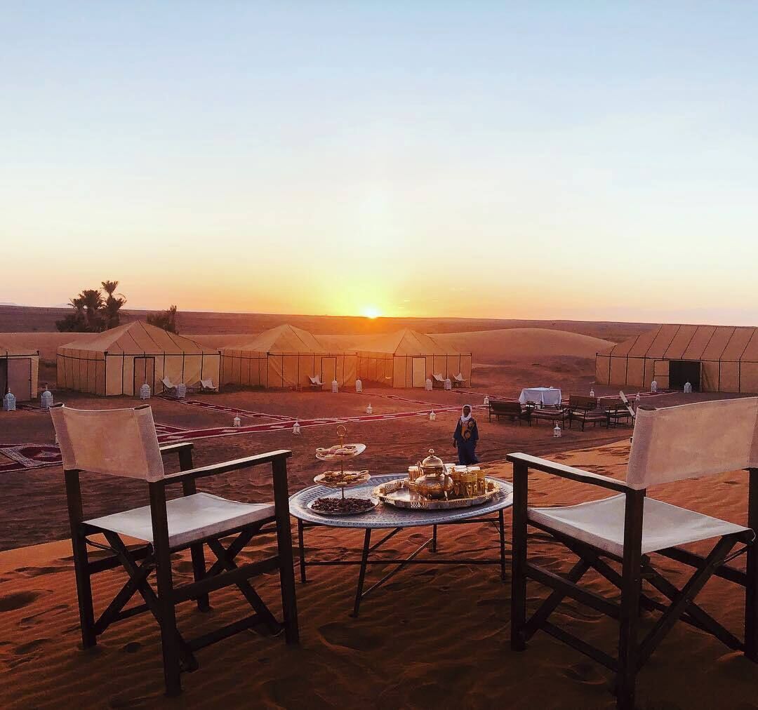 Outdoor banquet area