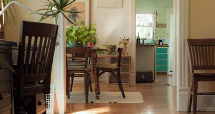 Bohemian 3-bedroom house with private yard in charming neighborhood