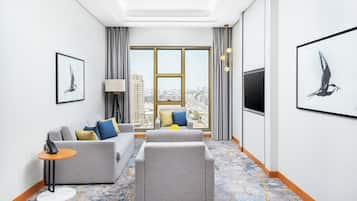 1 bedroom, free minibar items, in-room safe, desk