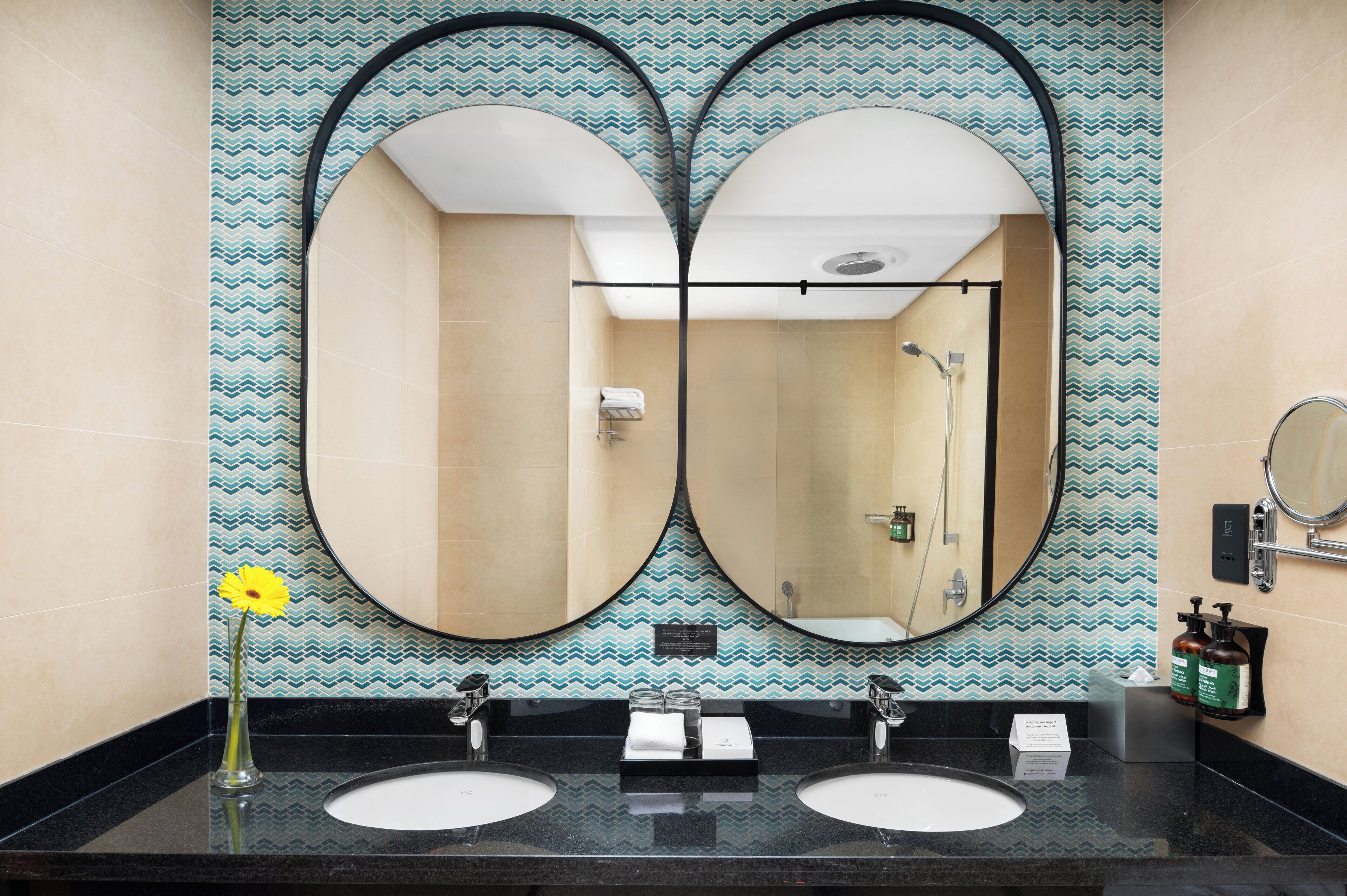 Free minibar items, in-room safe, desk, laptop workspace