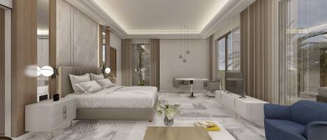 迷你吧贈品、房內夾萬、書桌、手提電腦工作空間