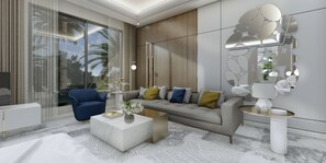 Free minibar items, in-room safe, desk, laptop workspace