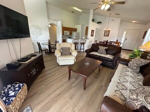House, Multiple Beds, Pool Access, Pool View | Living area - Southern Dunes Villa - Private Pool - Many Updates (Haines City)