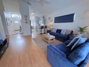 House, Multiple Beds, Pool Access, Pool View | Living area - 2200mac - Southern Dunes Villa (Haines City)