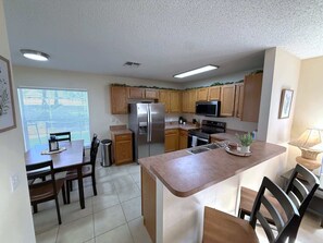 House, Multiple Beds, Pool Access, Pool View | Private kitchen | Electric kettle