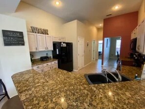 House, Multiple Beds, Pool Access, Pool View | Private kitchen | Coffee/tea maker, electric kettle