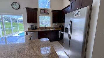 House, Multiple Beds, Kitchen, Pool View | Private kitchen | Coffee/tea maker