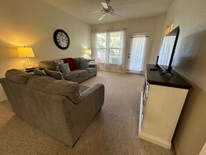 Living area - Second Floor 2-bedroom Condo in Southern Dunes (Haines City)