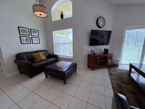 Hus, flere senger, adgang til basseng, bassengutsikt | Oppholdsområde