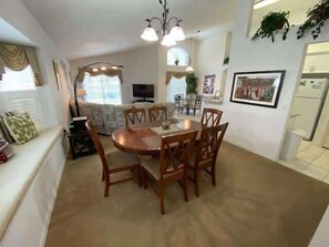 House, Multiple Beds, Pool Access, Pool View | Dining - Golf Course Villa, Southern Dunes (Haines City)