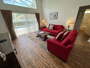 House, Multiple Beds, Pool Access, Pool View | Living area - Beautiful Villa Near Disney, Private Pool (Haines City)