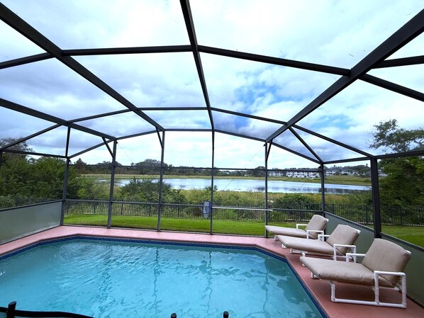 Indoor pool - Lake View Villa - Southern Dunes Upgraded (Haines City)