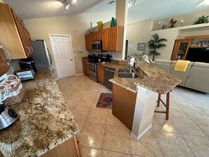 House, Multiple Beds, Pool Access, Pool View | Private kitchen | Coffee/tea maker, electric kettle - Upgraded Pool Villa, Spa, Southern Dunes (Haines City)