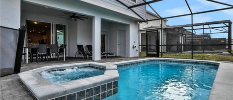 Una piscina climatizada