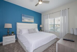 4 bedrooms, iron/ironing board, WiFi, bed sheets