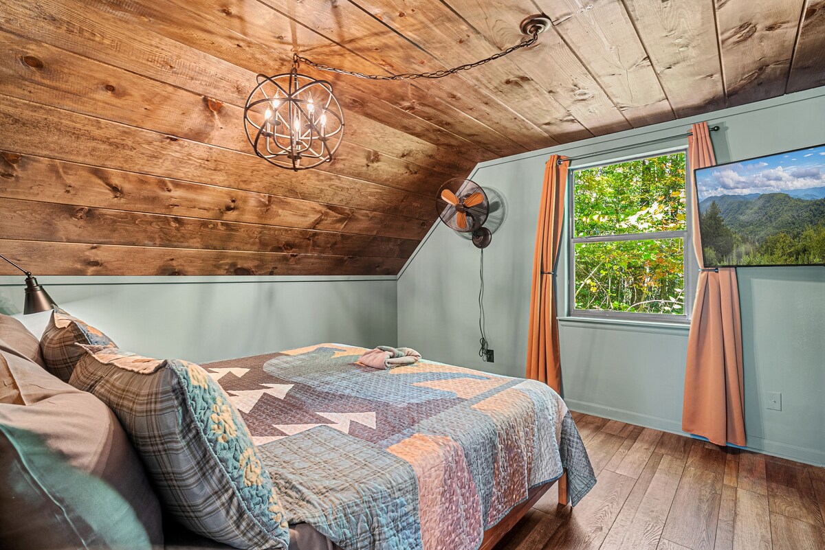 Photo 54 of Christmas Decor, Walk to the Smokies! Hike, King Beds, Hot tub, Dogs, Game Room