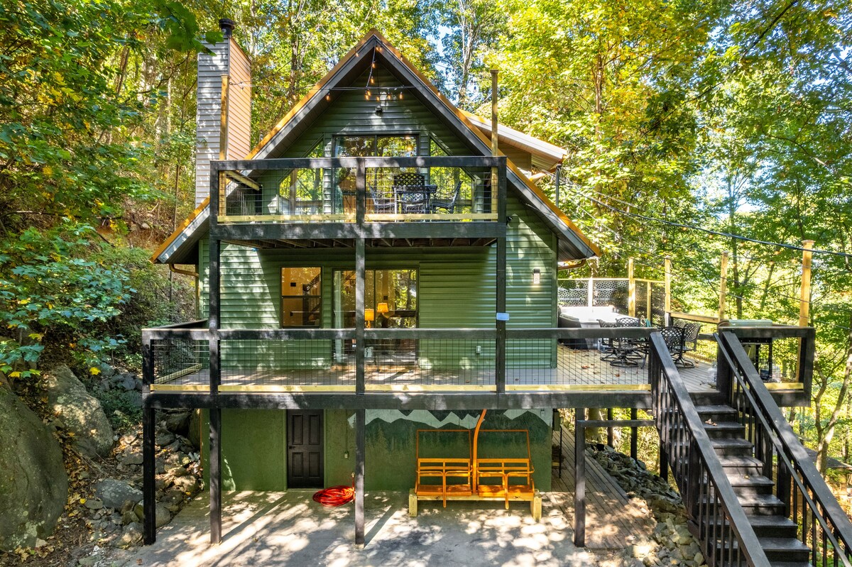 Photo 40 of Christmas Decor, Walk to the Smokies! Hike, King Beds, Hot tub, Dogs, Game Room