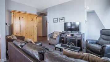 TV connectée, cheminée