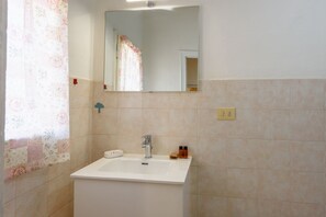 Ducha, secador de pelo, toallas