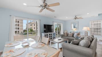 Una Smart TV, libros