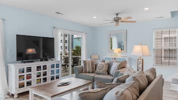 Una Smart TV, libros