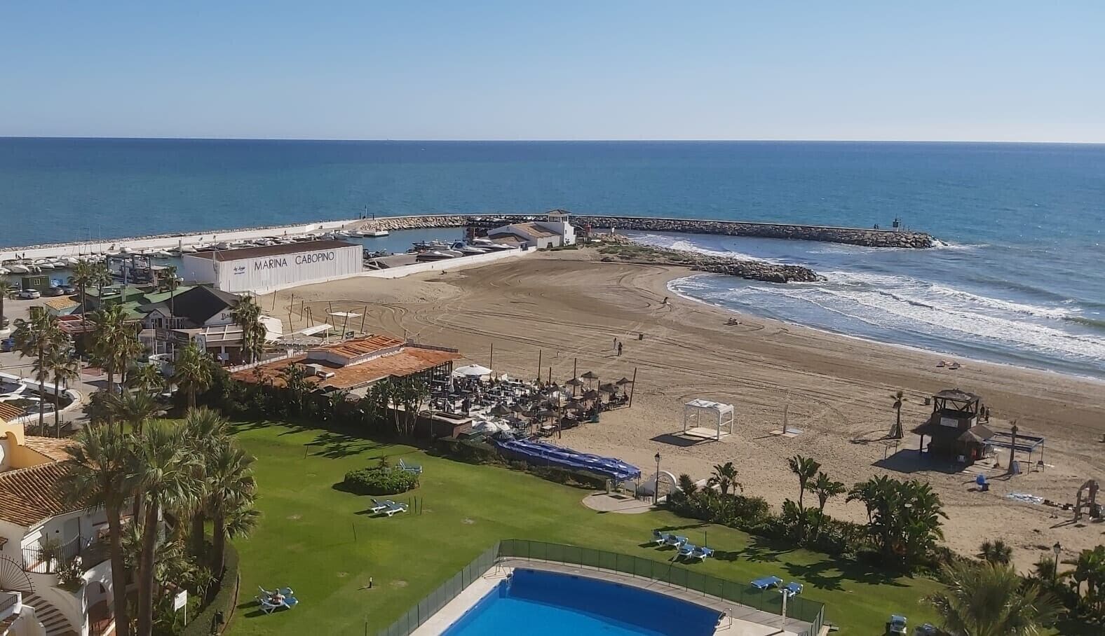 En la playa 
