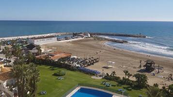 En la playa