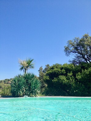 Pool - Villa 'Loft 45m2 Piscine' with Mountain View, Wi-Fi and Air Conditioning (Carqueiranne)