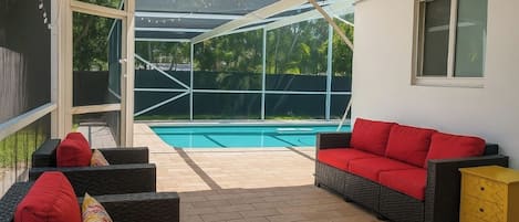 A heated pool