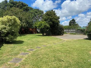 Property grounds - Back to Basics at Iconic Wharekaho Bay (Simpsons Beach) Whitianga (Wharekaho)