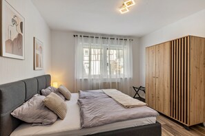 1 غرفة نوم وواي فاي مجانًا وملاءات أسرّة