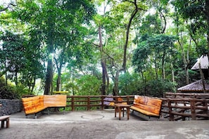 Cabin, 1 Bedroom, Smoking, Private Pool | Terrace/patio - Vacation House in Baguio (Tuba)