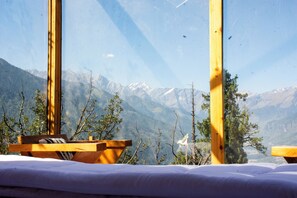 Luxury Villa, Mountain View | 1 bedroom, premium bedding, pillow-top beds, soundproofing - Cove The Glass House (Manali)