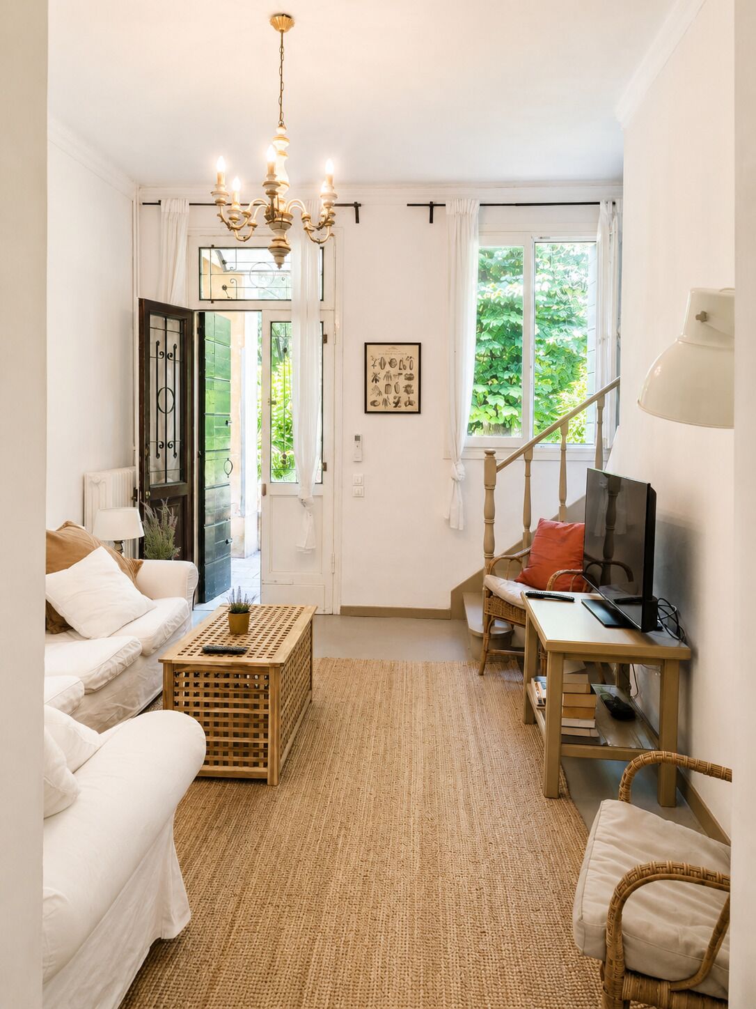 TV connectée, cheminée