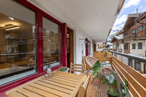 Saas-Fee center - 2 bedrooms - balcony and patio