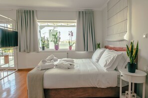 Suite (Acropolis Suite) | Biancheria da letto di alta qualità, copriletto in piuma