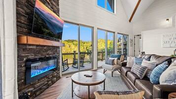 TV, fireplace, video games, offices