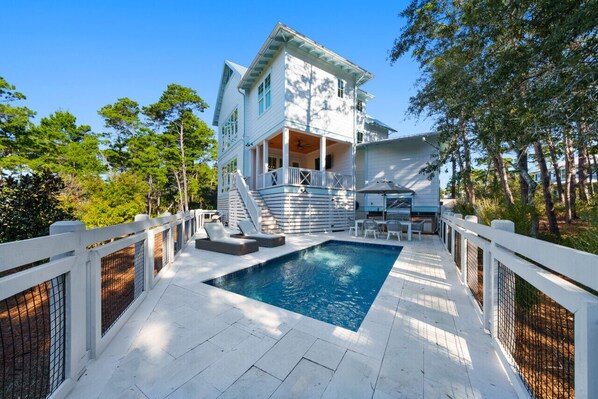 A heated pool