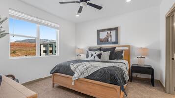 3 bedrooms, iron/ironing board, travel cot, WiFi