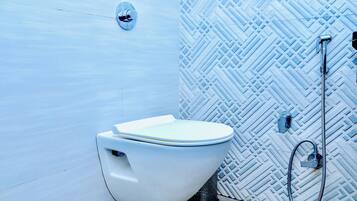 Double or Twin Room | Bathroom | Shower, slippers, towels, soap