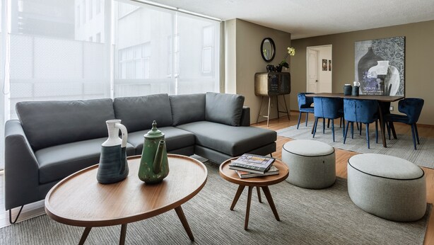 Apartment | Living area - Polanco Stay - 3br- Parking- Laundry- Elevator (Mexico City)