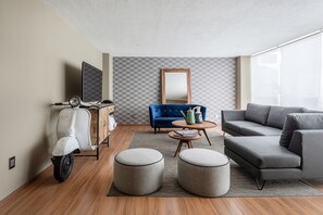 Living area - Polanco Stay - 3br- Parking- Laundry- Elevator (Mexico City)